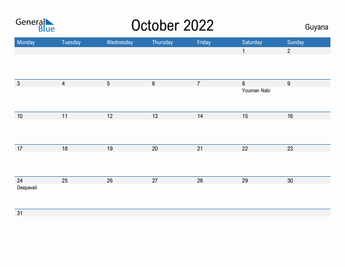 Fillable October 2022 Calendar