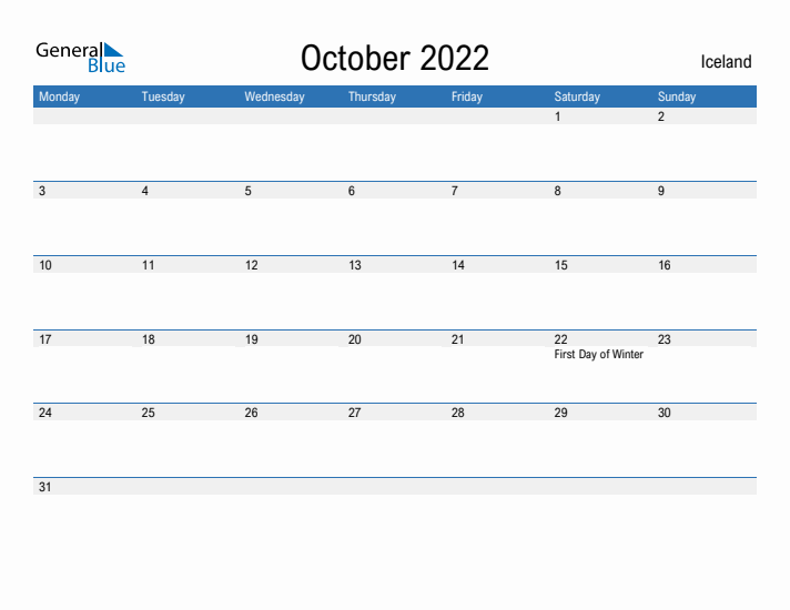 Fillable October 2022 Calendar