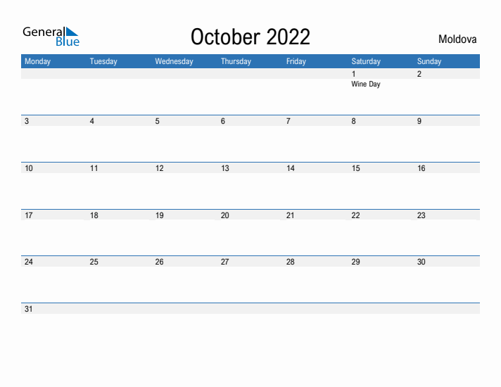 Fillable October 2022 Calendar