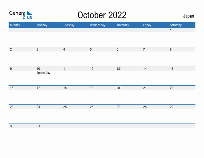 Fillable October 2022 Calendar