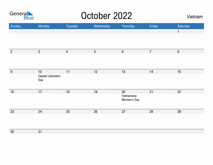 Fillable October 2022 Calendar