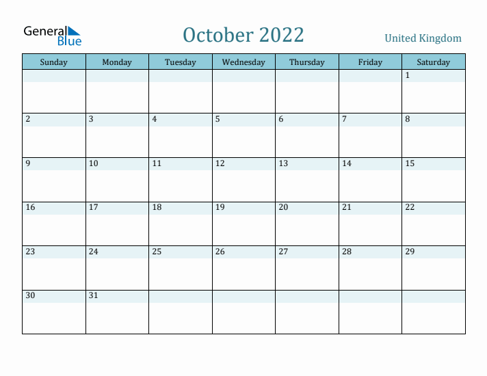 October 2022 Calendar with Holidays