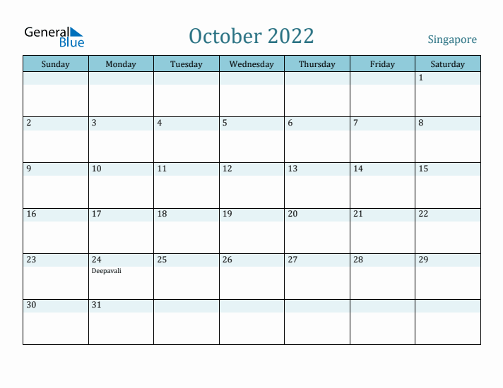 October 2022 Calendar with Holidays