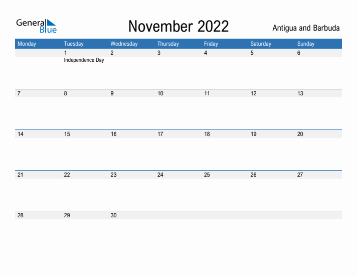 Fillable November 2022 Calendar