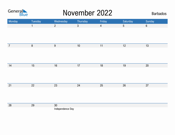 Fillable November 2022 Calendar