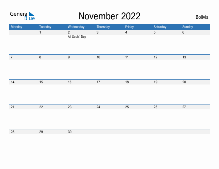 Fillable November 2022 Calendar