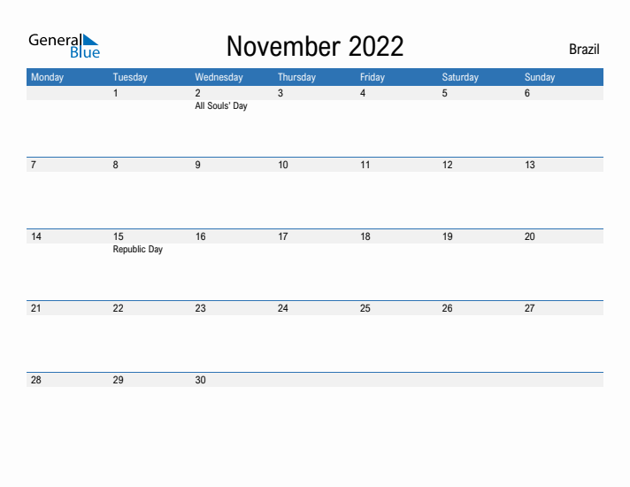 Fillable November 2022 Calendar