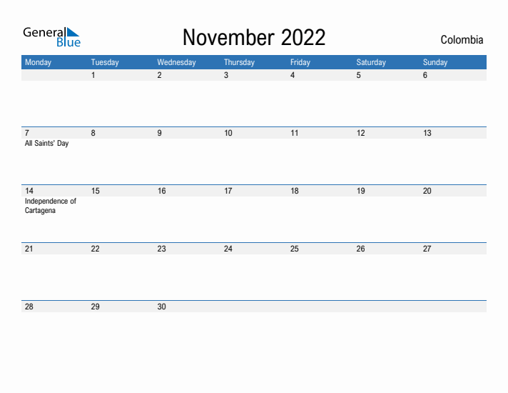 Fillable November 2022 Calendar