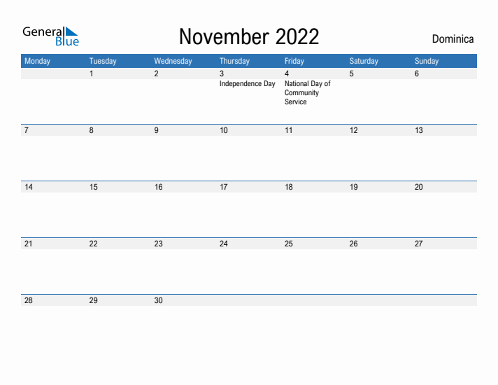 Fillable November 2022 Calendar