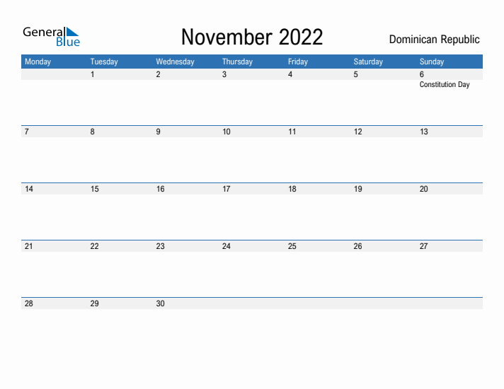 Fillable November 2022 Calendar