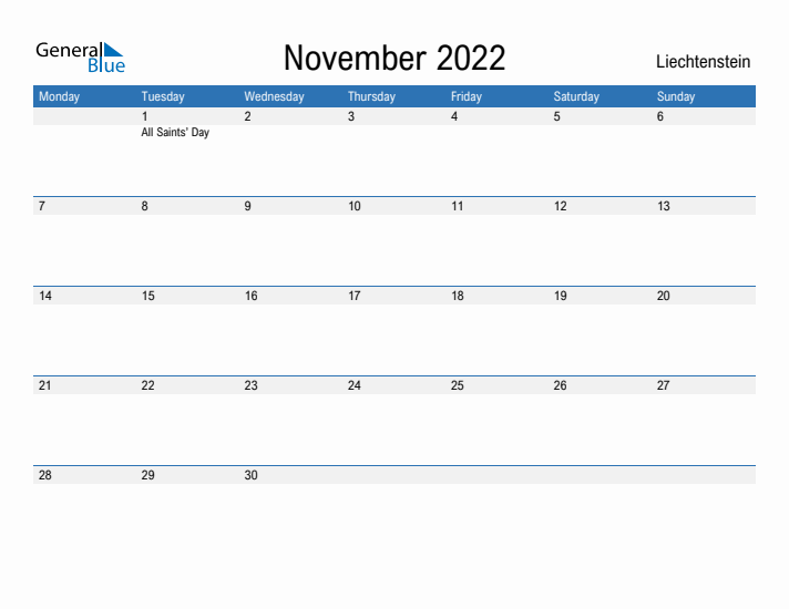 Fillable November 2022 Calendar