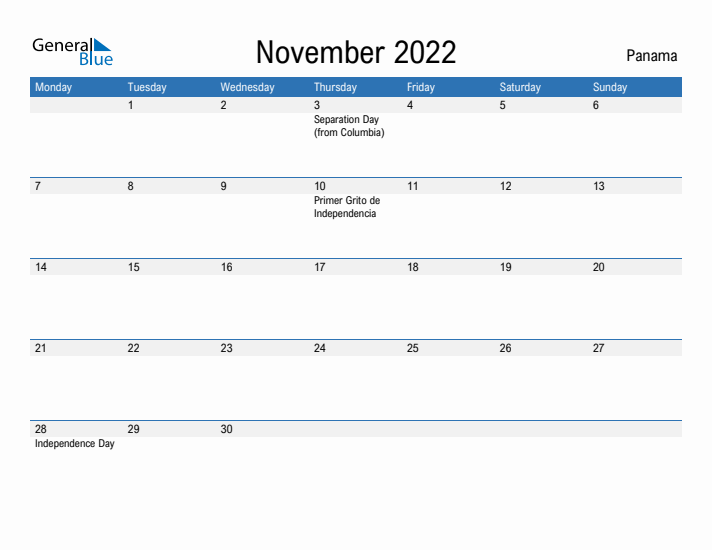 Fillable November 2022 Calendar