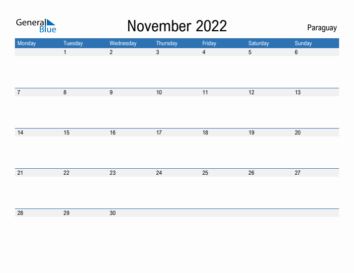 Fillable November 2022 Calendar