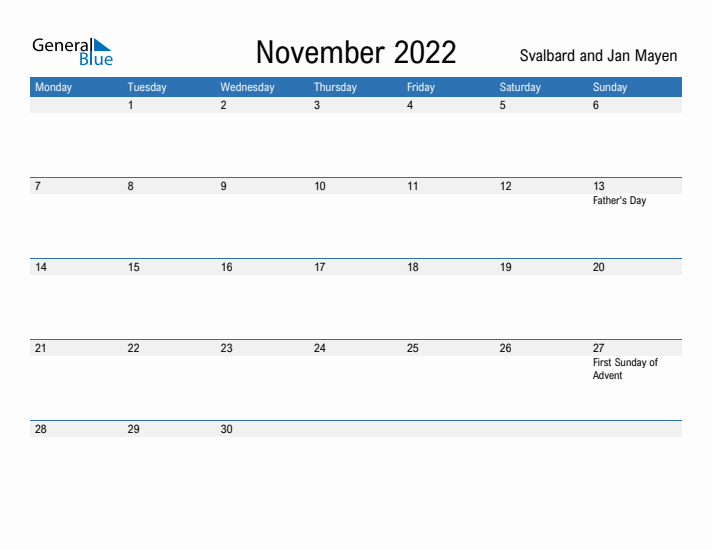 Fillable November 2022 Calendar