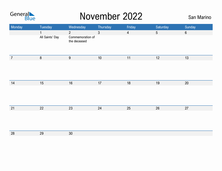 Fillable November 2022 Calendar