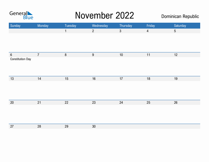 Fillable November 2022 Calendar