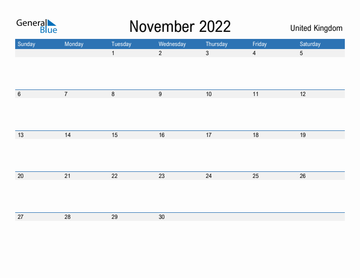 Fillable November 2022 Calendar