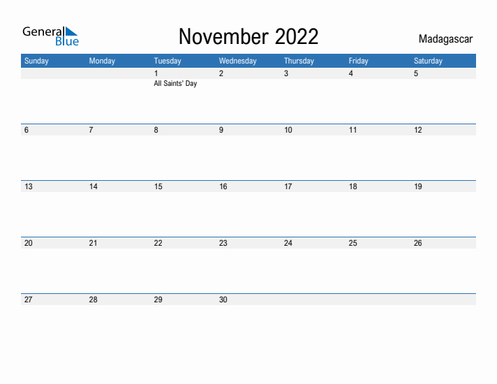 Fillable November 2022 Calendar