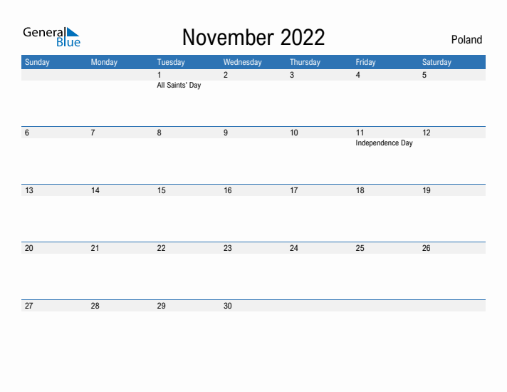 Fillable November 2022 Calendar