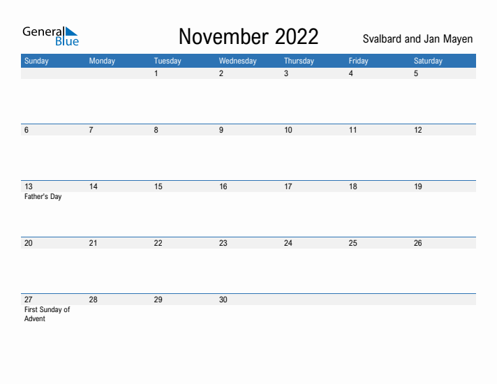 Fillable November 2022 Calendar