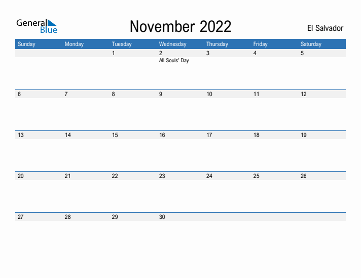 Fillable November 2022 Calendar