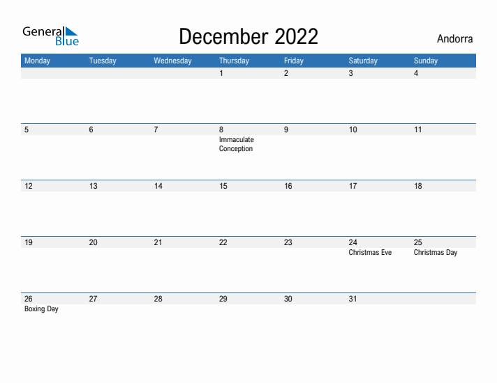 Fillable December 2022 Calendar