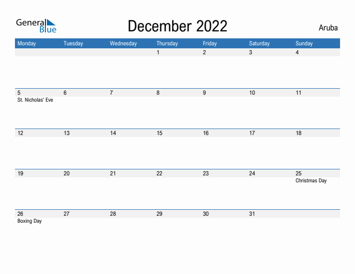 Fillable December 2022 Calendar