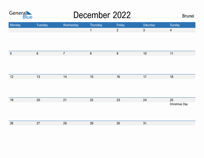 Fillable December 2022 Calendar