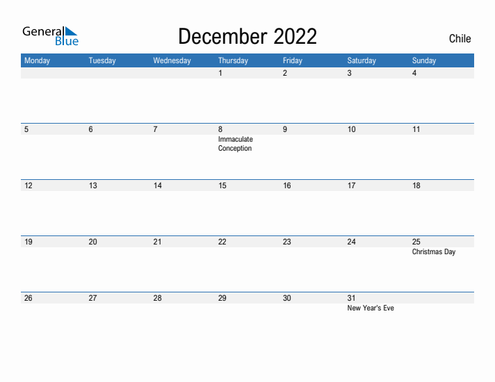 Fillable December 2022 Calendar