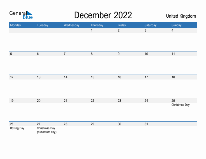 Fillable December 2022 Calendar