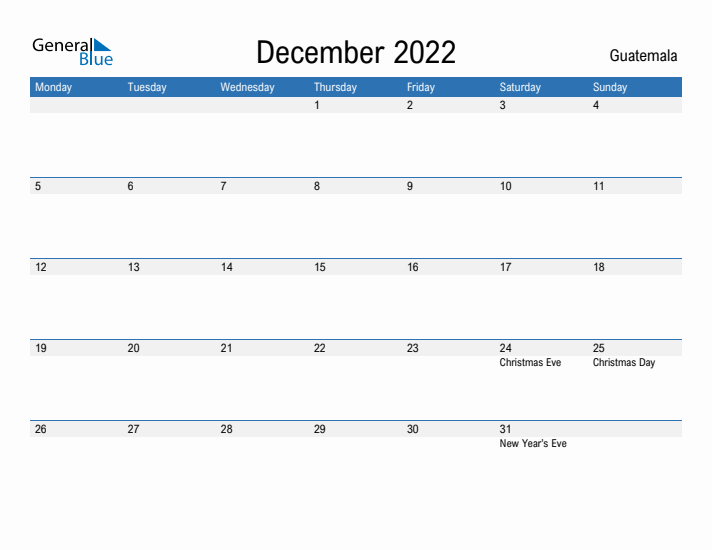 Fillable December 2022 Calendar