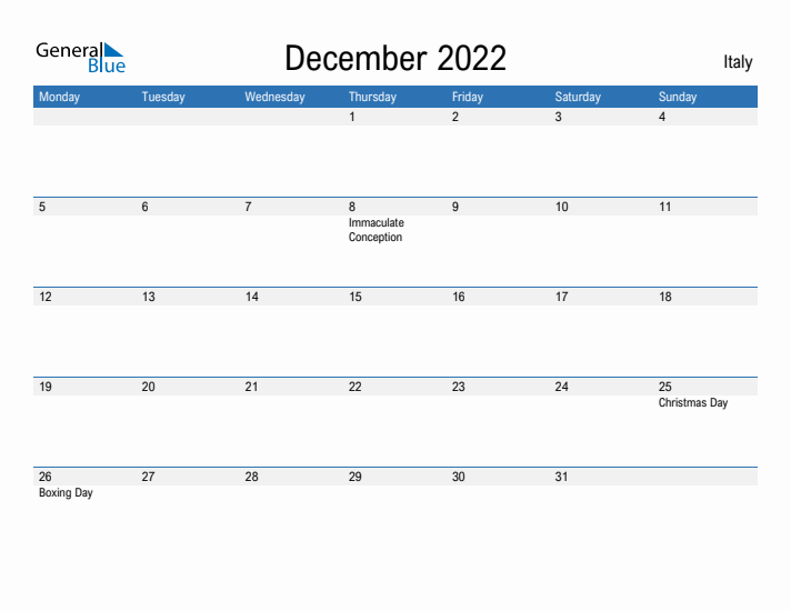 Fillable December 2022 Calendar