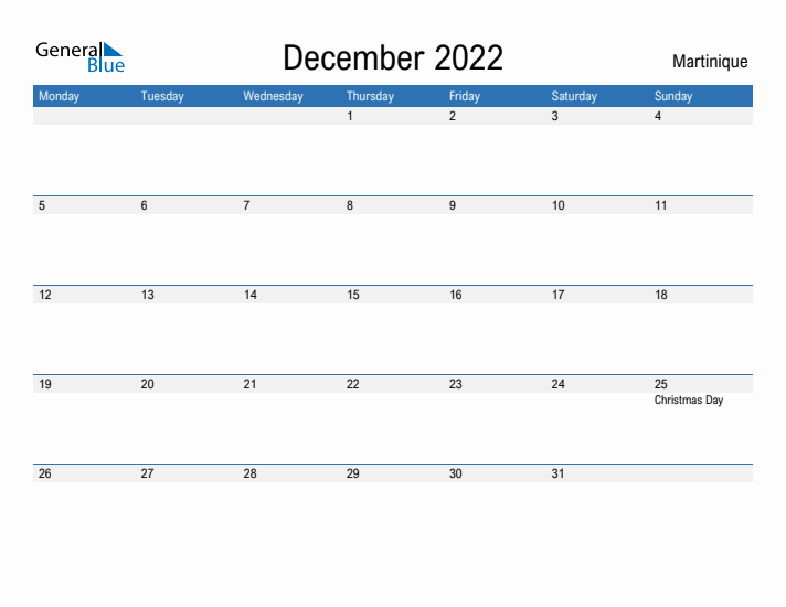 Fillable December 2022 Calendar