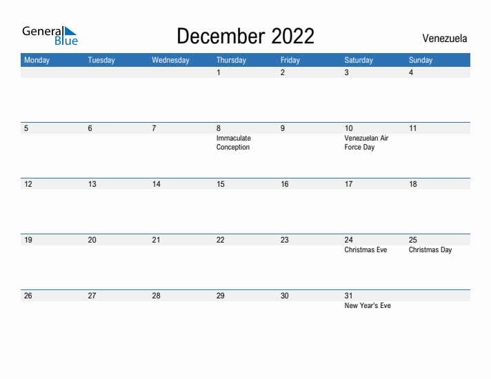 Fillable December 2022 Calendar