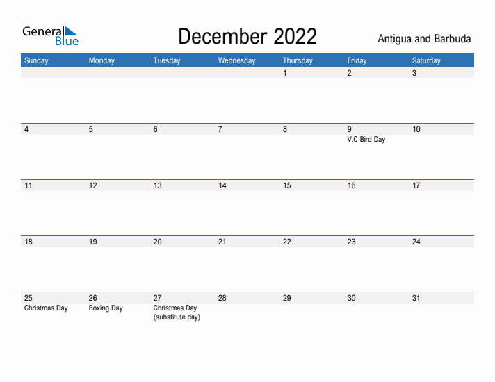 Fillable December 2022 Calendar