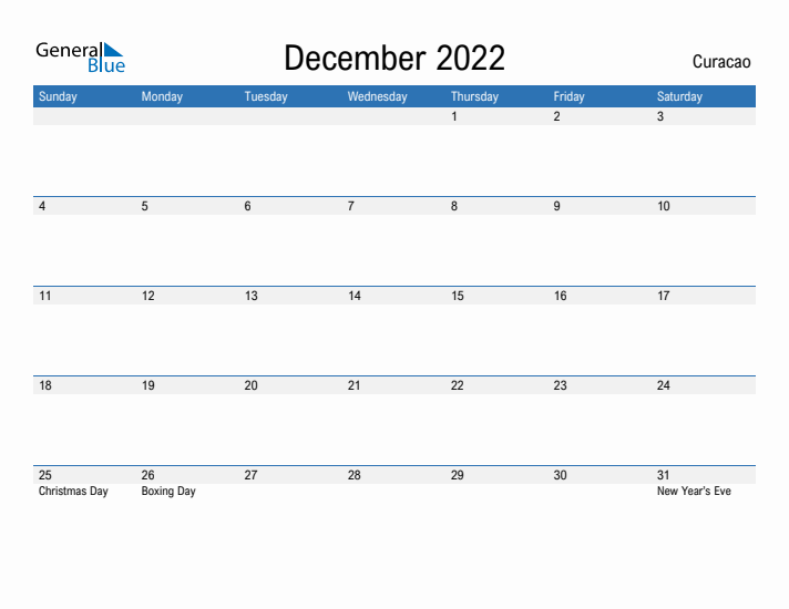 Fillable December 2022 Calendar