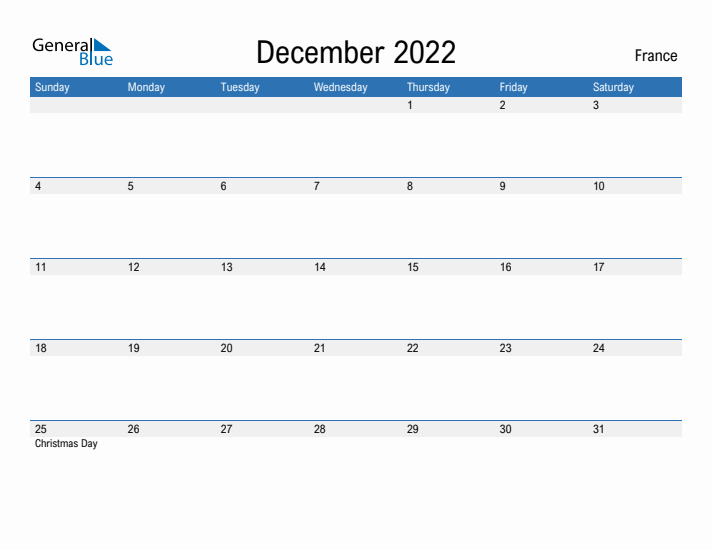 Fillable December 2022 Calendar