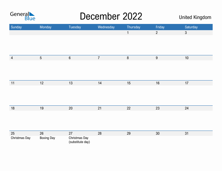 Fillable December 2022 Calendar