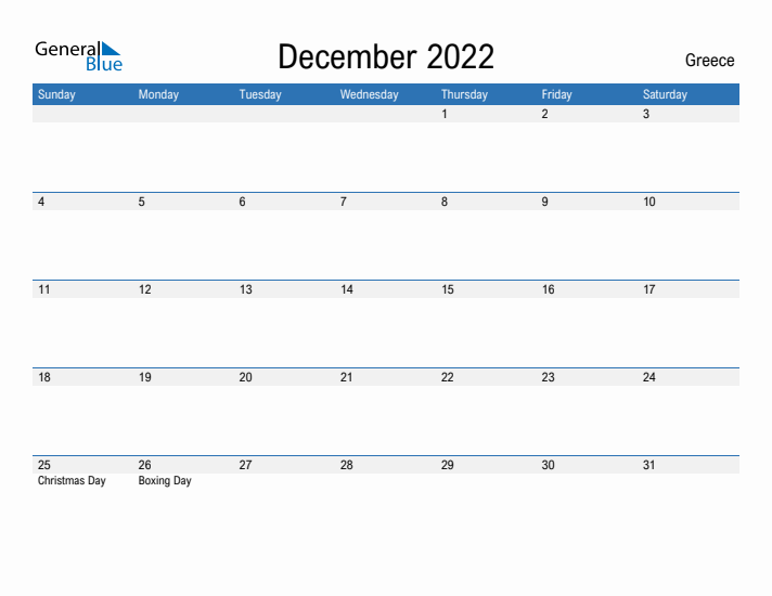 Fillable December 2022 Calendar