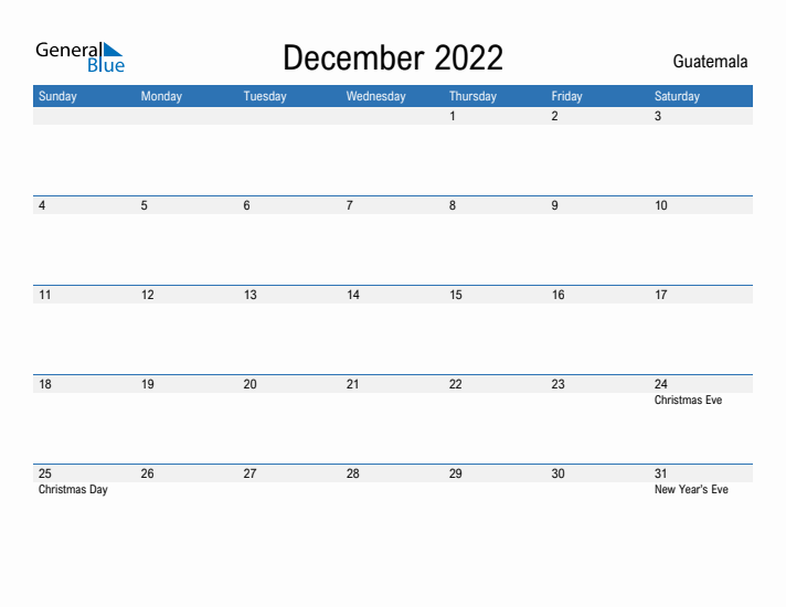 Fillable December 2022 Calendar