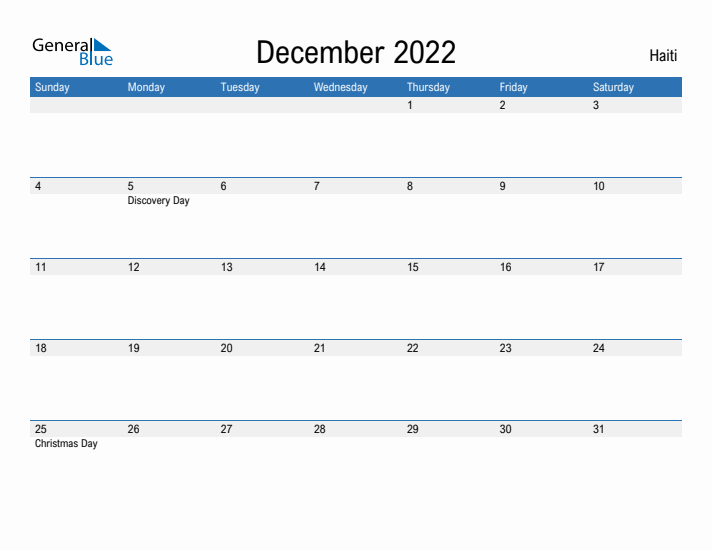 Fillable December 2022 Calendar