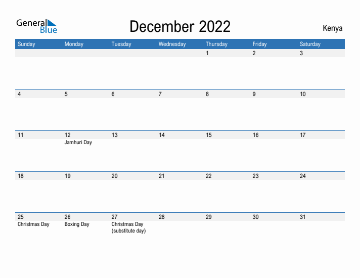 Fillable December 2022 Calendar