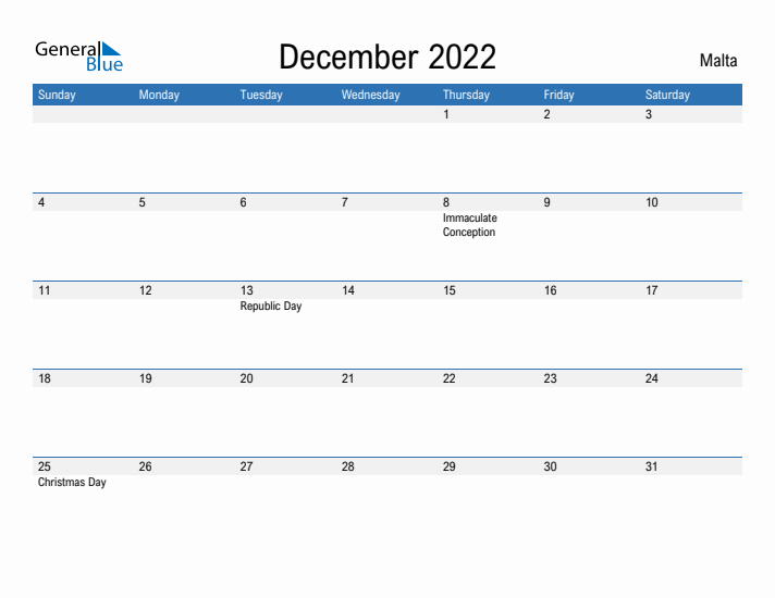 Fillable December 2022 Calendar