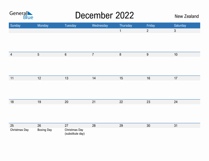 Fillable December 2022 Calendar