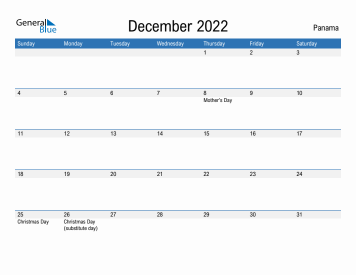 Fillable December 2022 Calendar