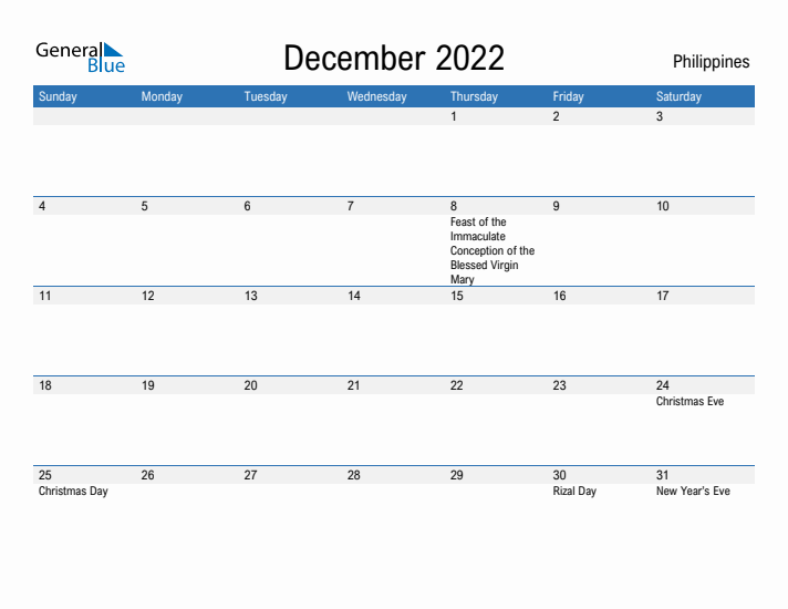 Fillable December 2022 Calendar