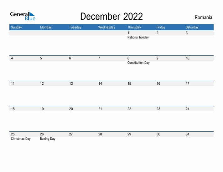 Fillable December 2022 Calendar