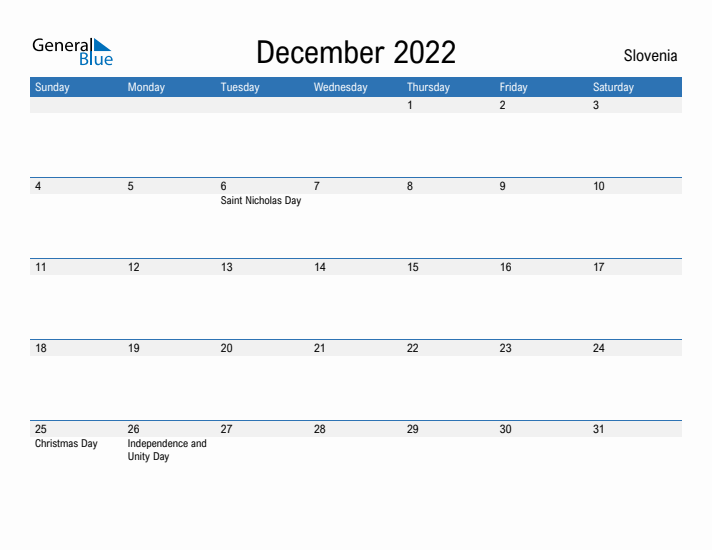 Fillable December 2022 Calendar