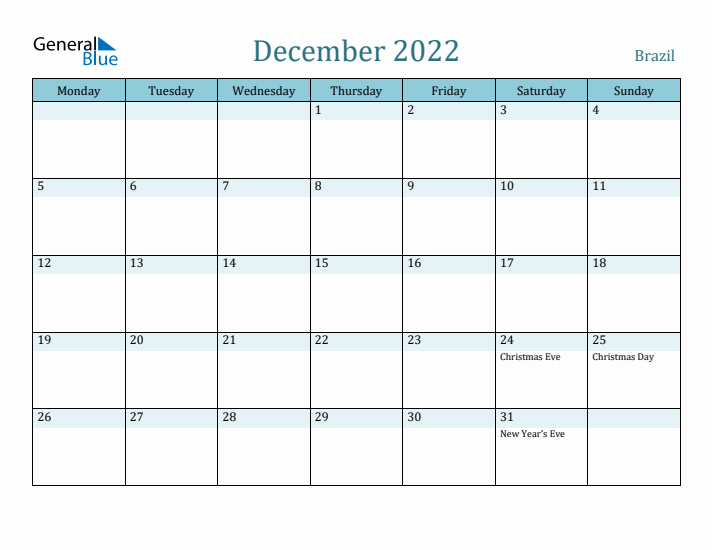 December 2022 Calendar with Holidays