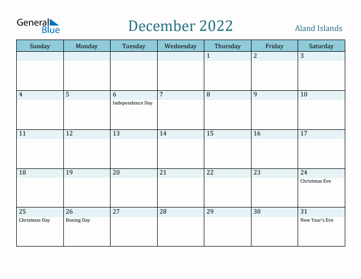 December 2022 Calendar with Holidays